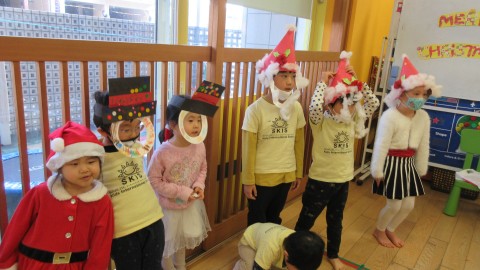And the Fluttery butterflies made Santa's hats.